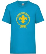AZURE BLUE T-SHIRT FRONT (beavers) mock up front